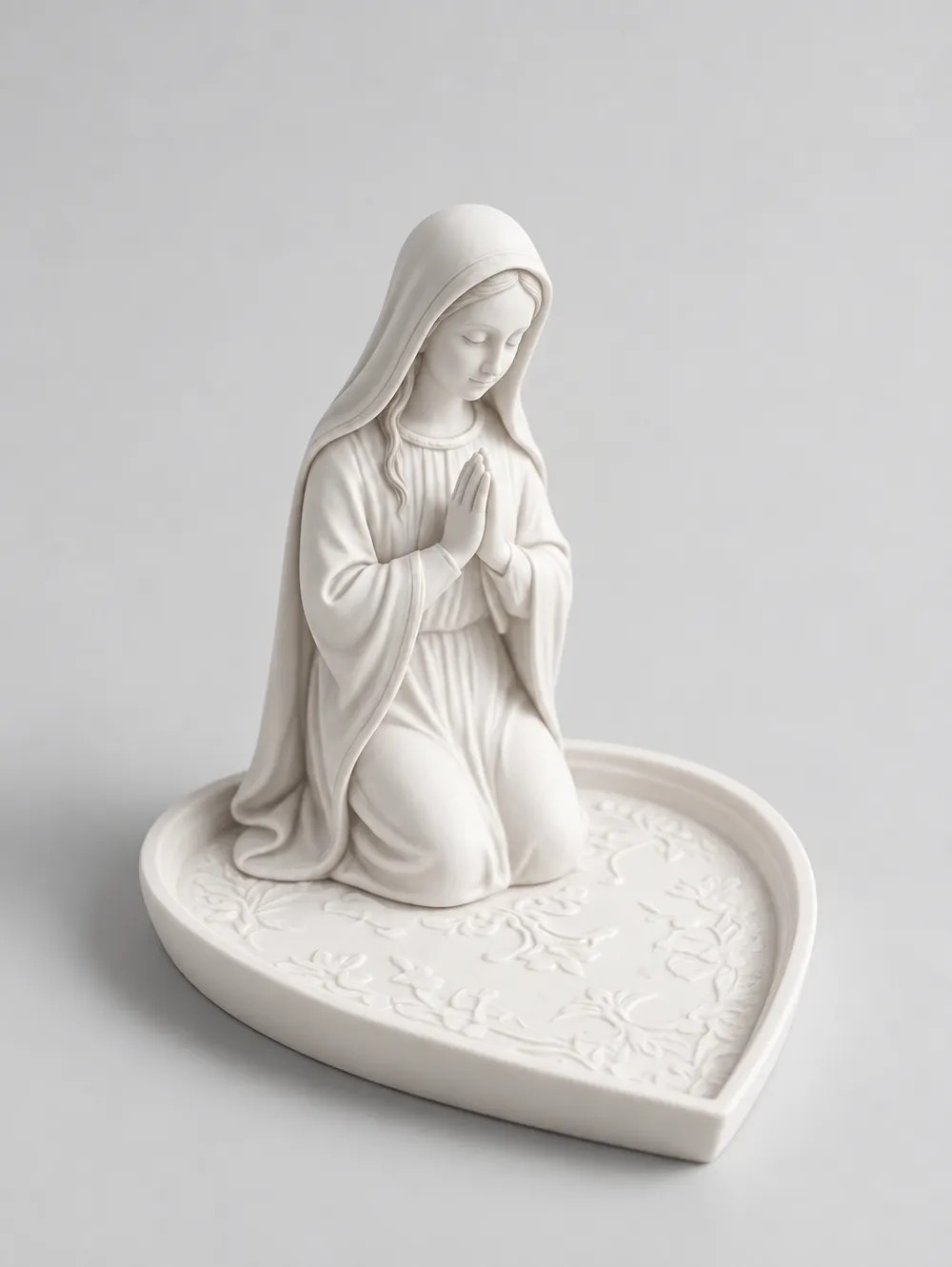 Virgin Mary Statue Rosary Holder, photo 3 of 4 - Virgin Mary Statue Rosary Holder Art