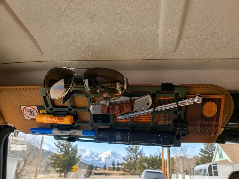 Visor Molle Panel & Inserts for Jeep TJ & Others.