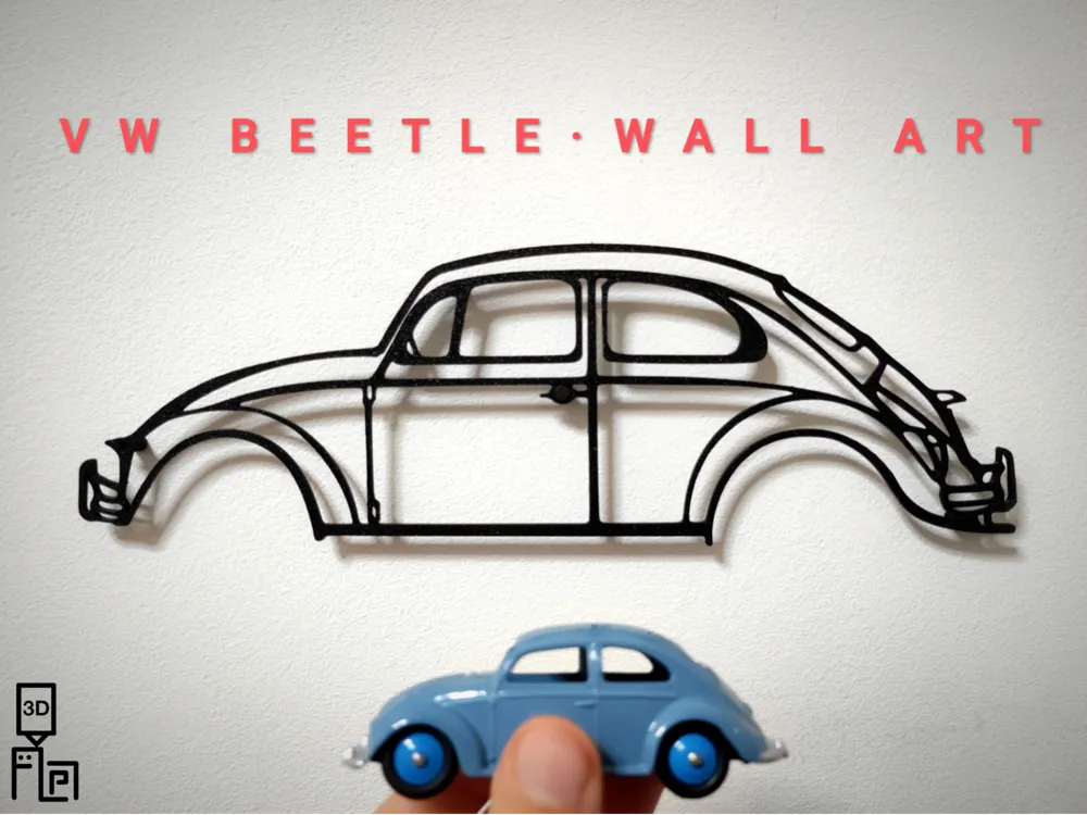 Volkswagen BEETLE wall art silhouette