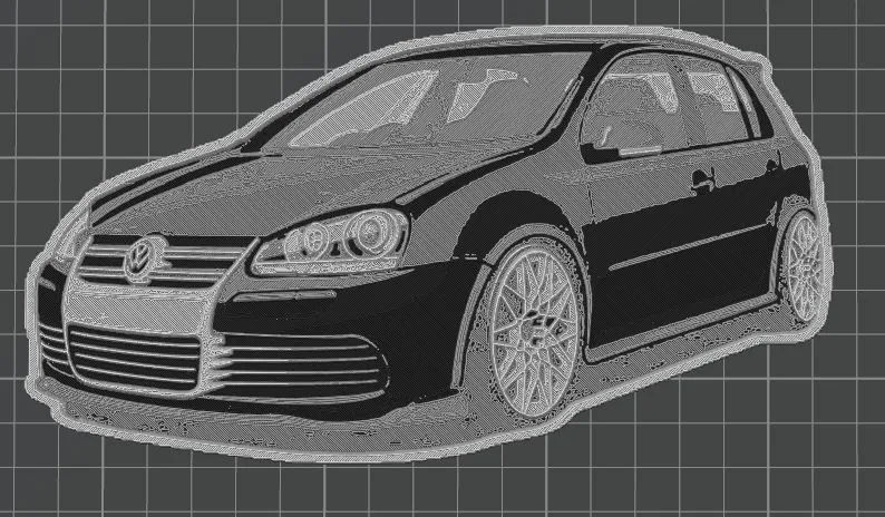 Volkswagen Golf 5 R32 hueforge, photo 3 of 4 - Sports Photo Art, vehicle