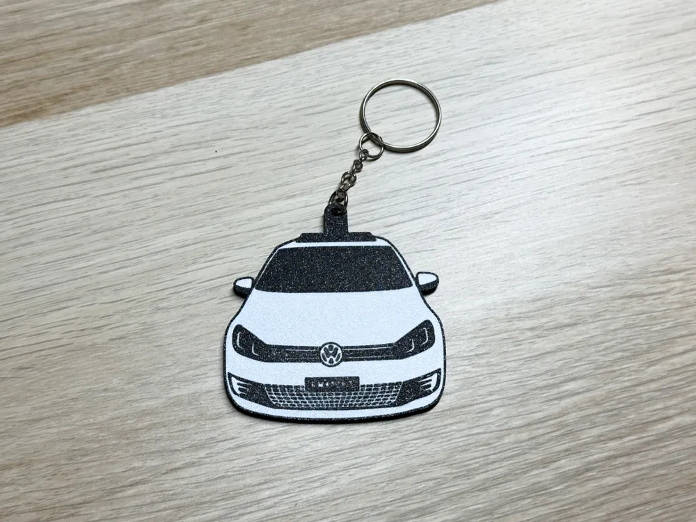 Volkswagen Golf 6 Portachiavi Stilizzato Regalo