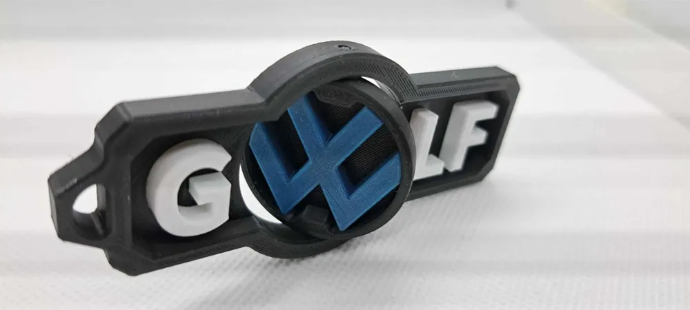 VOLKSWAGEN GOLF KEYCHAIN FIDGET, photo 2 of 4 - Fidget Keychains, toy