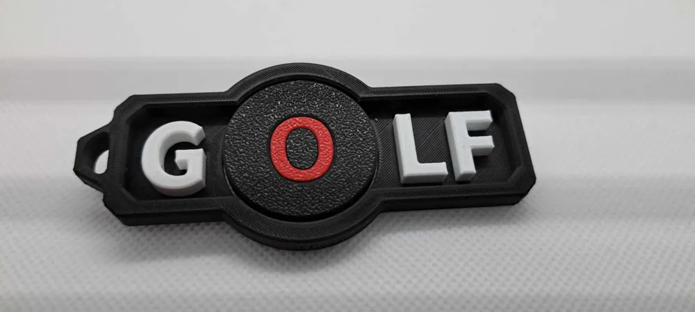 VOLKSWAGEN GOLF KEYCHAIN FIDGET, photo 3 of 4 - Fidget Keychains, multimaterial