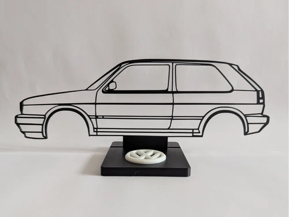 Volkswagen Golf MK2 silhouette
