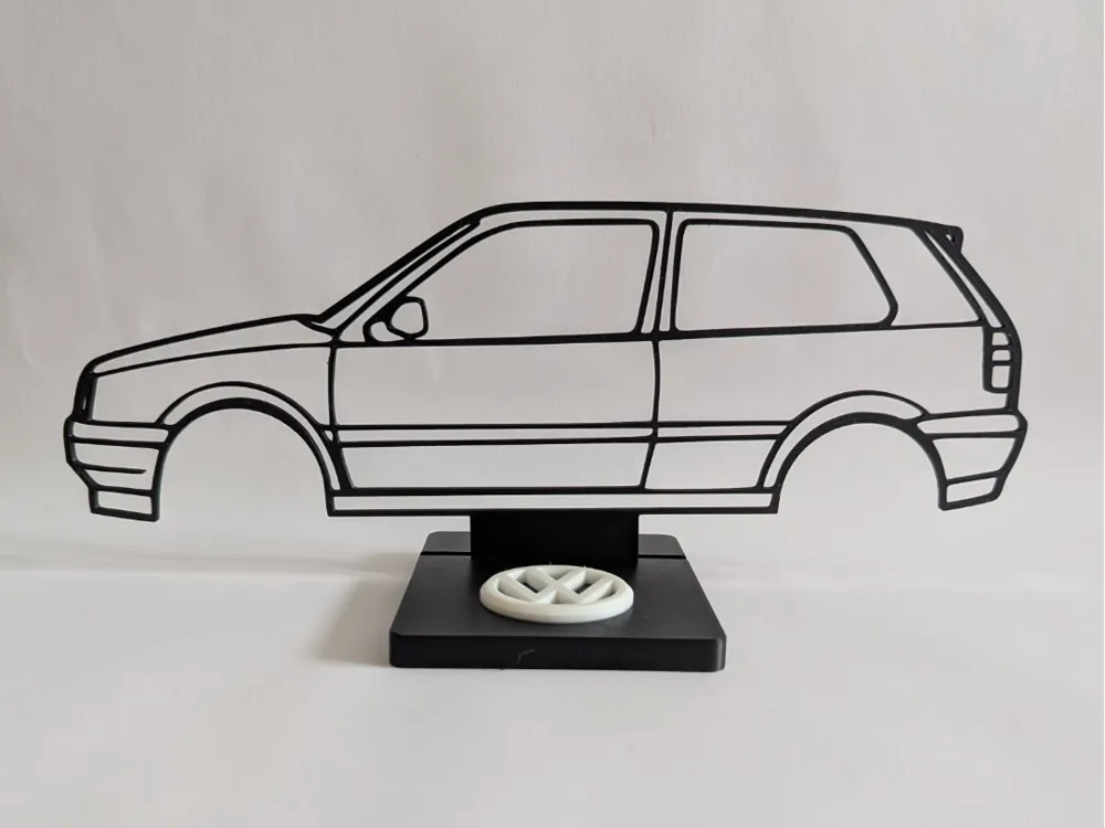 Volkswagen Golf MK3 silhouette
