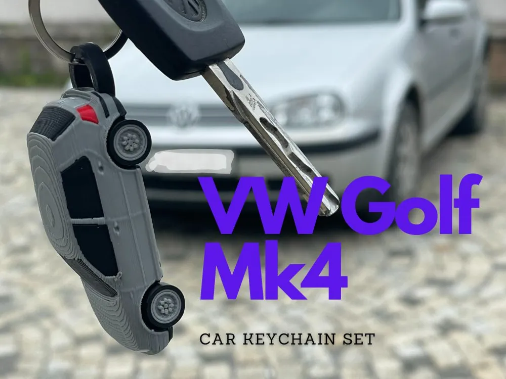 Volkswagen Golf mk4 keychain minicar, photo 2 of 4 - Car Brand Keychains, golfmk4