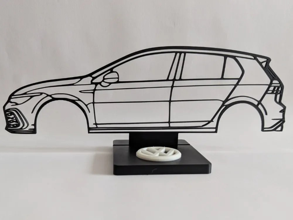 Volkswagen Golf MK8 silhouette
