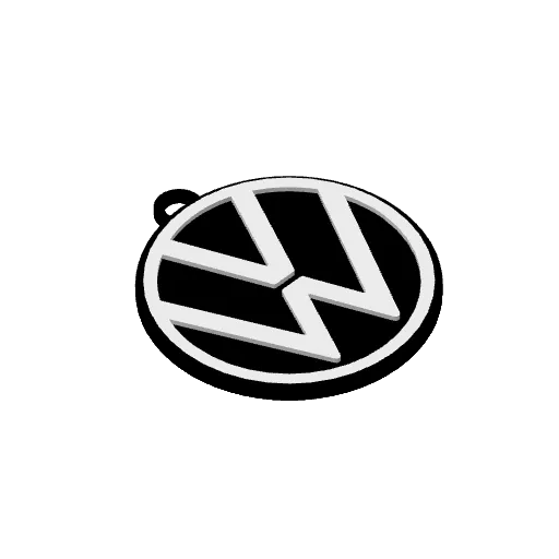 Volkswagen Logo 2019 Keychain, another view - Car Brand Keychains, volkswagengolf
