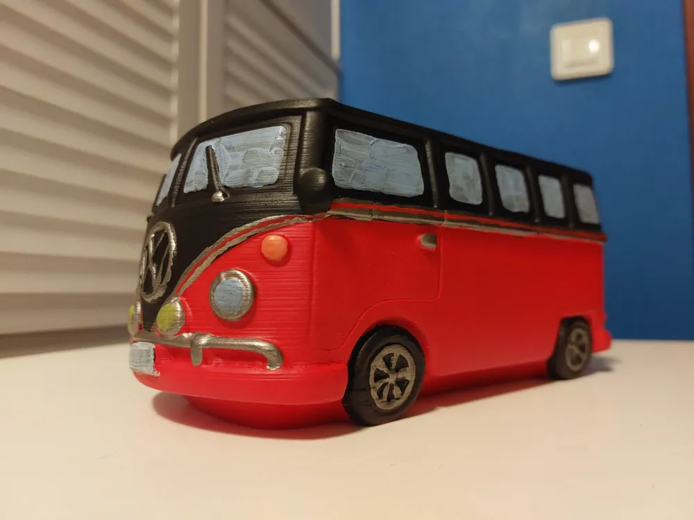 volkswagen t1 van vw pot plant or desk organizer, photo 2 of 4 - Succulent & Mini Planters, Garden & Outdoor