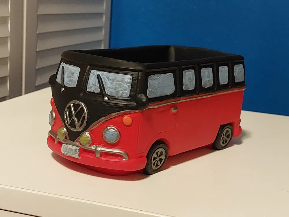 volkswagen t1 van vw pot plant or desk organizer, photo 4 of 4 - Succulent & Mini Planters, Garden & Outdoor