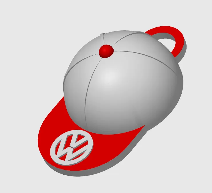 Volkswagen VW GTI Cap Keychain, photo 2 of 4 - Car Brand Keychains, golf