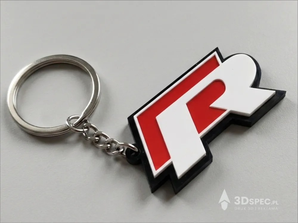 Volkswagen VW R line logo keychain