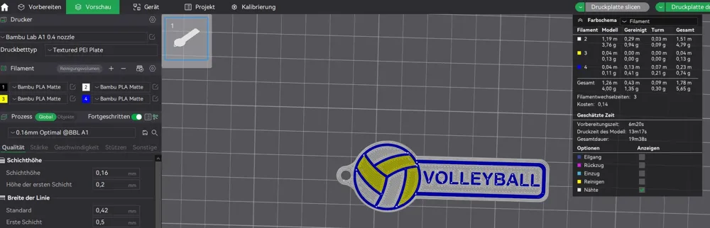 Volleyball Keychain with Custom Name, photo 2 of 4 - Volleyball Keychain with Custom Name Household