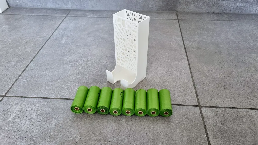 Voronoi Poop Bag Dispenser, photo 2 of 4 - Leash & Poop-bag Holders, poopbagdispenser