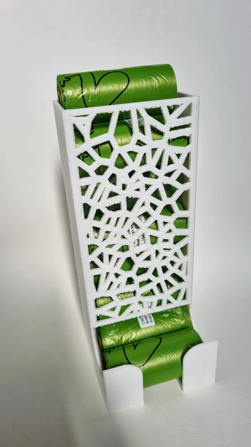 Voronoi Poop Bag Dispenser, photo 4 of 4 - Leash & Poop-bag Holders, poopbagdispenser