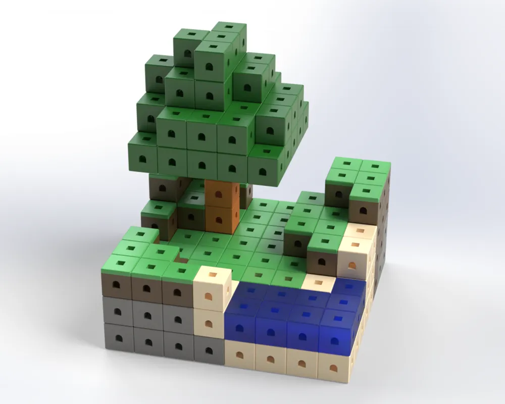 Minecraft like block building system, photo 3 of 4 - Minecraft like block building system Toys & Games