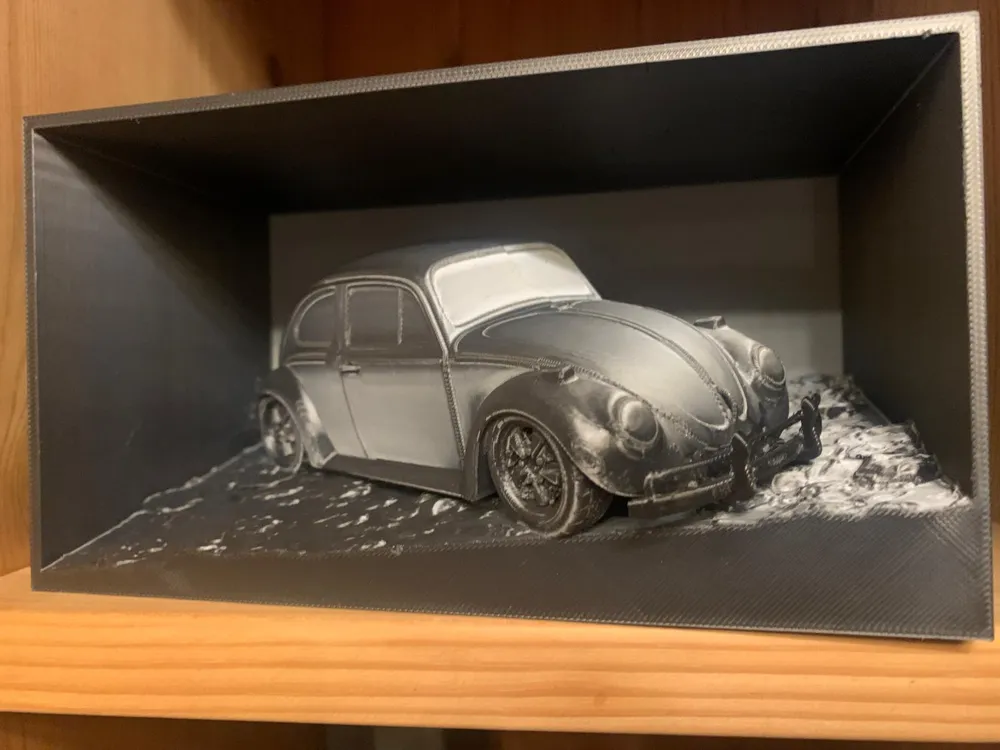 VW Beetle Herby on gravel in the box, photo 2 of 4 - Storage Bins & Boxes, Storage & Organisation