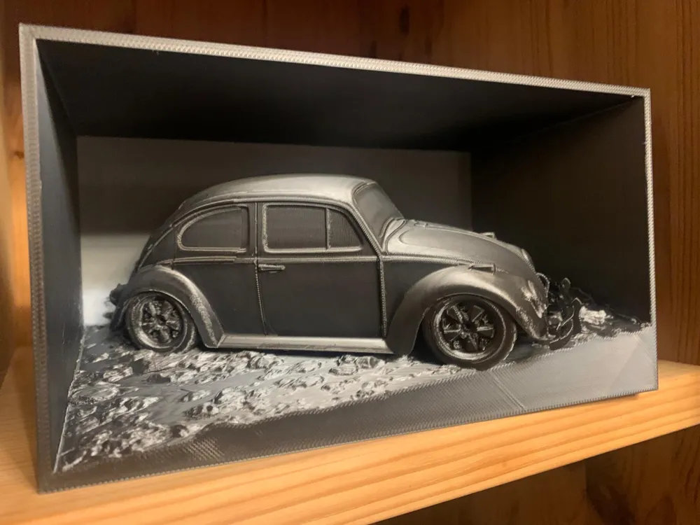 VW Beetle Herby on gravel in the box, photo 3 of 4 - Storage Bins & Boxes, Storage & Organisation