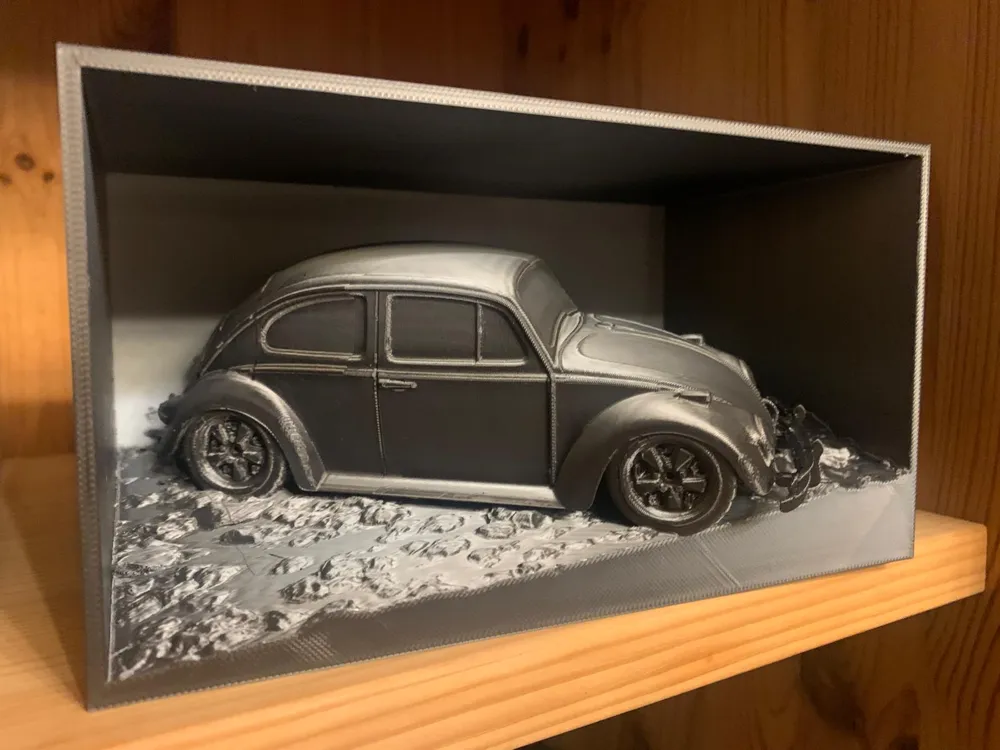 VW Beetle Herby on gravel in the box, photo 4 of 4 - Storage Bins & Boxes, Storage & Organisation