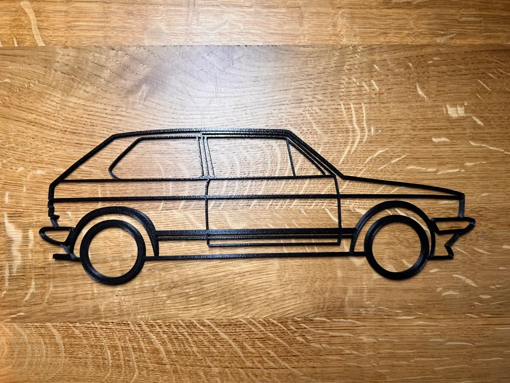 VW Golf 1 GTI Wallart