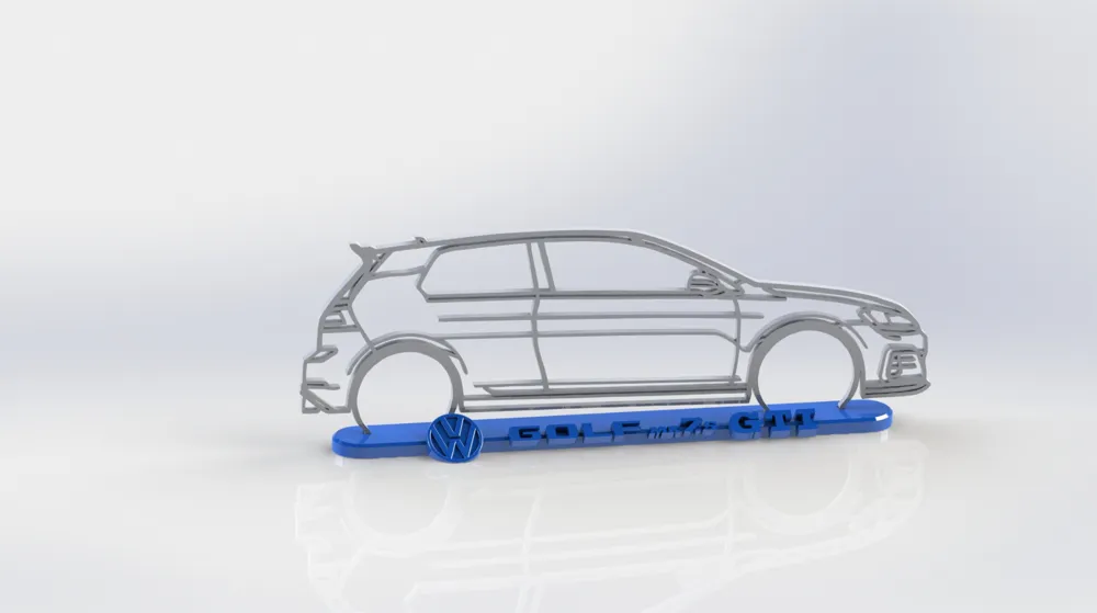 VW GOLF 7.5 GTI - SILHOUETTE + BASE, photo 2 of 4 - Golf Accessories, volksawagen
