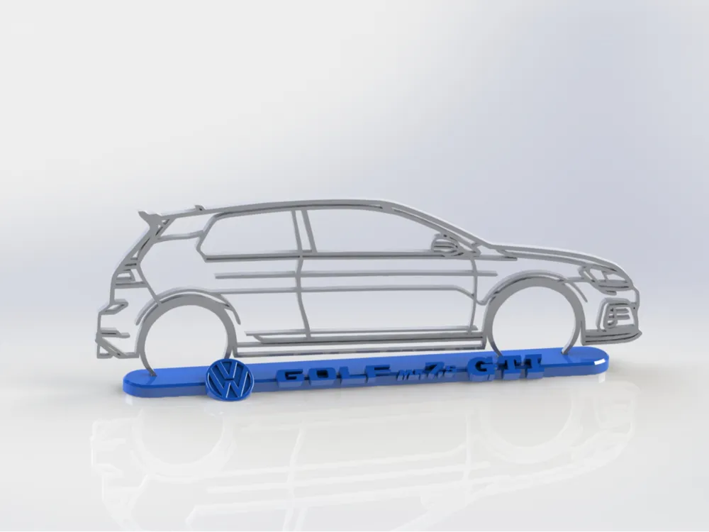 VW GOLF 7.5 GTI - SILHOUETTE + BASE