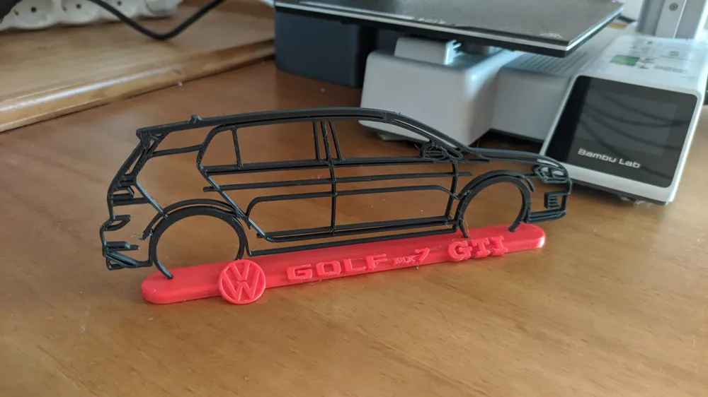 VW GOLF 7 GTI - SILHOUETTE + BASE, photo 4 of 4 - Golf Accessories, car