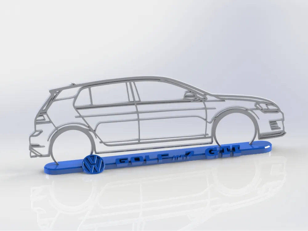 VW GOLF 7 GTI - SILHOUETTE + BASE