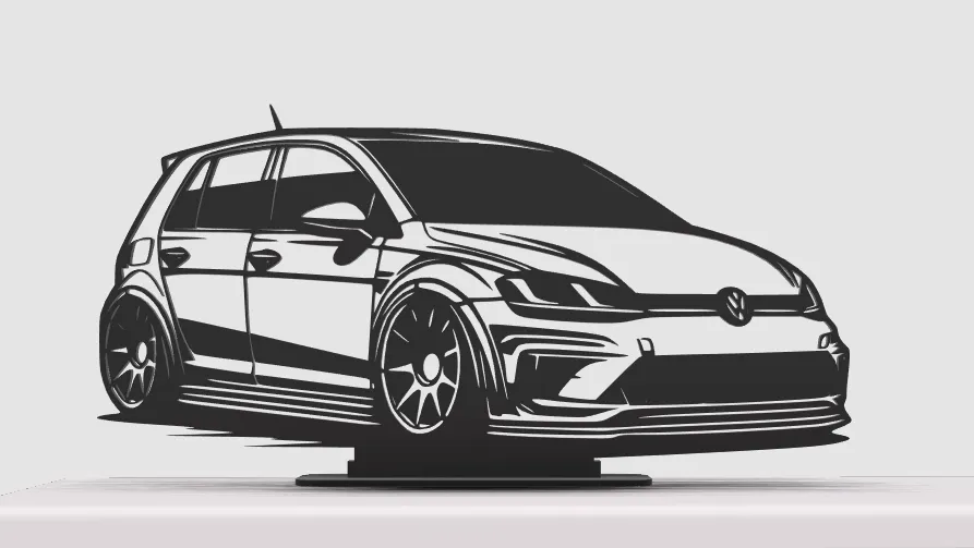 VW Golf GTi Silhouette, photo 3 of 4 - Golf Accessories, vwgolf