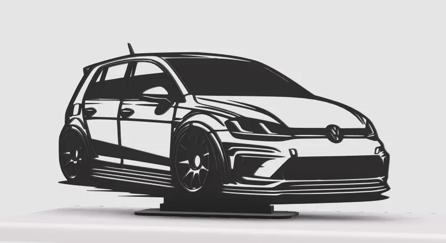 VW Golf GTi Silhouette, photo 4 of 4 - Golf Accessories, vwgolfgti