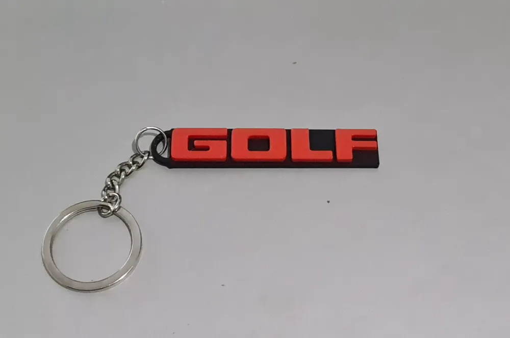 Llavero Vw Golf, another view - Car Brand Keychains, mk1