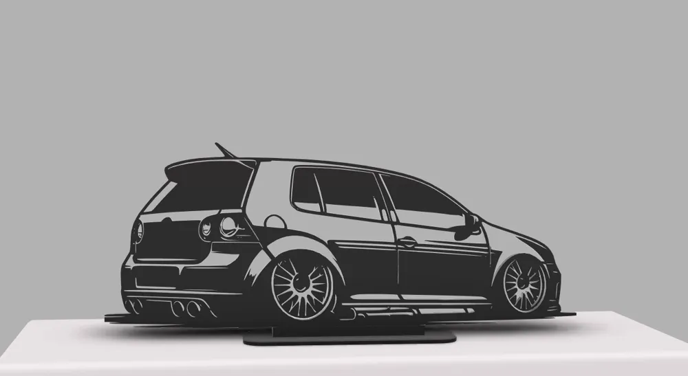 VW Golf MK5 R32 Silhouette, photo 2 of 4 - Golf Accessories, vw art