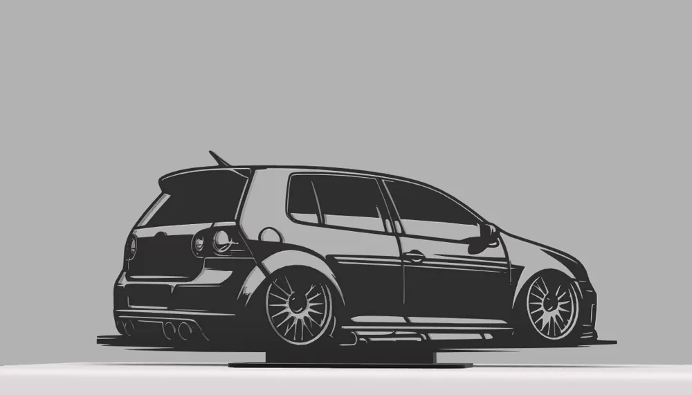 VW Golf MK5 R32 Silhouette, photo 3 of 4 - Golf Accessories, vw beetle