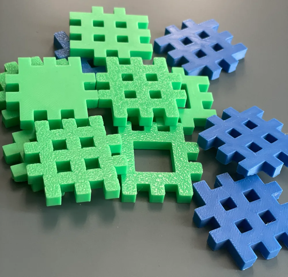 Waffle bricks