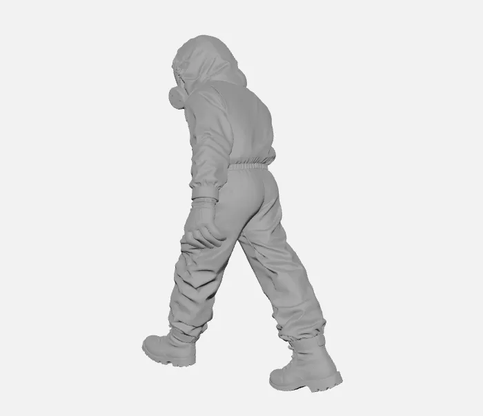 Walking Hazmat figure Backrooms, photo 2 of 4 - Walking Hazmat figure Backrooms Miniatures