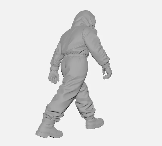 Walking Hazmat figure Backrooms, photo 4 of 4 - Walking Hazmat figure Backrooms Miniatures