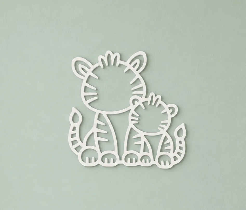 Wall art : Zebra + baby zebra decoration frame, photo 4 of 4 - Wall art : Zebra + baby zebra decoration frame Home Decor Items
