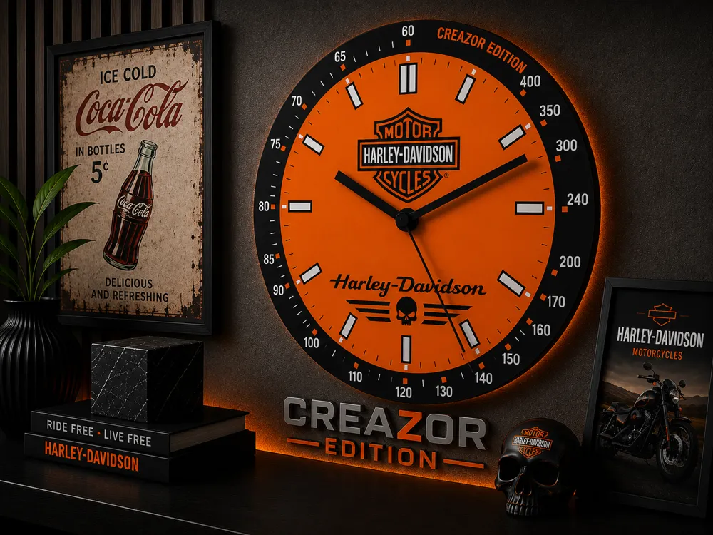 Horloge Murale, Édition Harley-Davidson