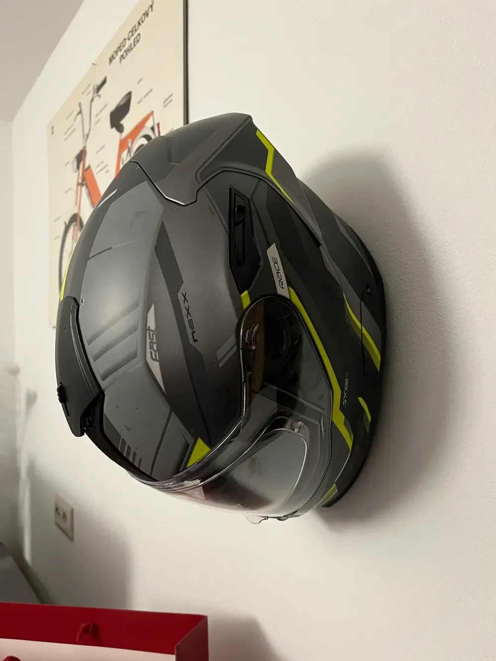 Wall mounted motorcycle helmet holder, photo 3 of 4 - Wall mounted motorcycle helmet holder Car & Vehicle
