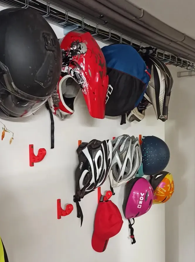 Wall mounted motorcycle helmet holder - Helmet Hooks & Holders, in stock