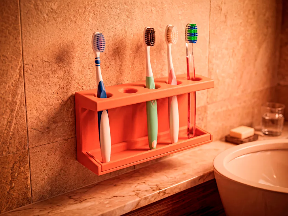 Wall-Mounted Toothbrush Holder - Toothbrush Holders, in stock