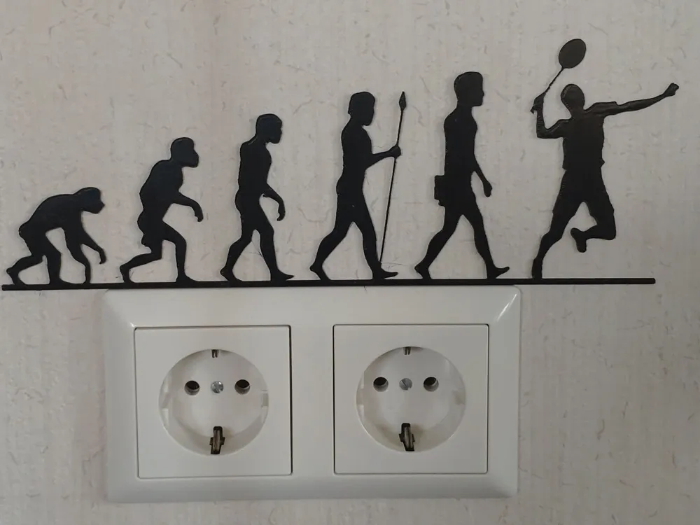 WallArt Badminton Evolution, photo 3 of 4 - WallArt Badminton Evolution Art