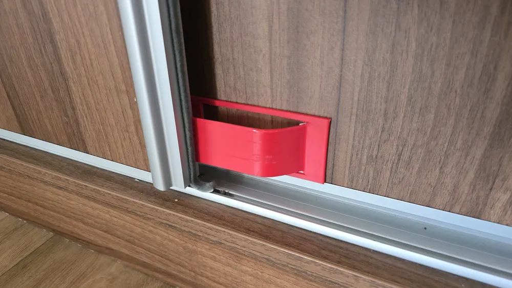 Wardrobe Sliding Door Lock, Cat/Child Proof, photo 3 of 4 - Wardrobe Sliding Door Lock, Cat/Child Proof Pets
