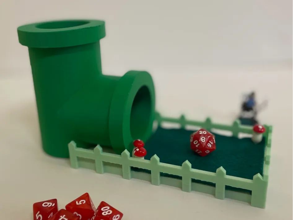 Warp Pipe Dice Tower, photo 3 of 4 - Warp Pipe Dice Tower Board Games & Tabletop