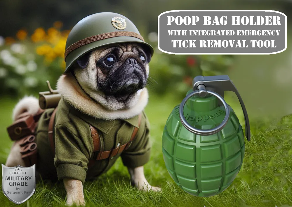 Warrior's poop bag holder