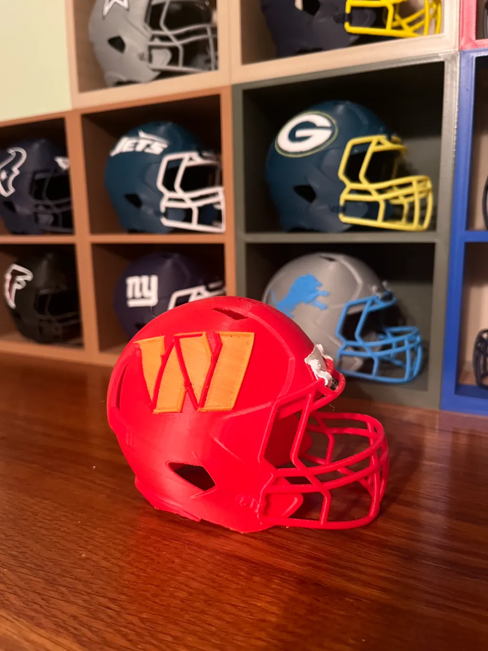 Washington Commanders Football Helmet, photo 2 of 4 - Washington Commanders Football Helmet Sports & Fitness