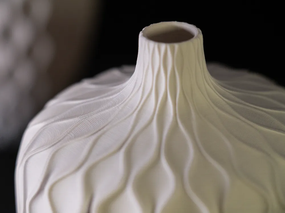 Wave Vase Model Two - Contemporary Vase Design, photo 3 of 4 - Wave Vase Model Two - Contemporary Vase Design Home Decor Items