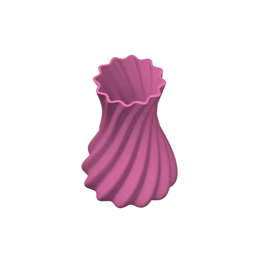 Wavy Vase - 200mm tall, photo 3 of 3 - Wavy Vase - 200mm tall Generative Art