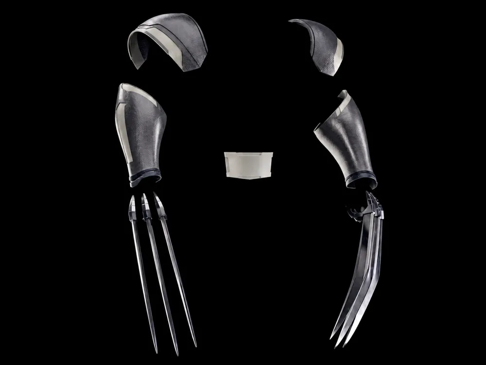 Wearable Clawed Arm Armor, Full Set