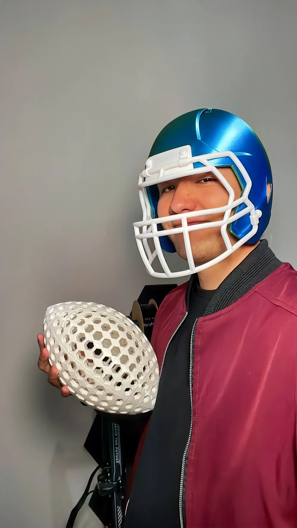 Wearable Football Helmet, PUNK & Standard, photo 4 of 4 - Wearable Football Helmet, PUNK & Standard Sports & Fitness